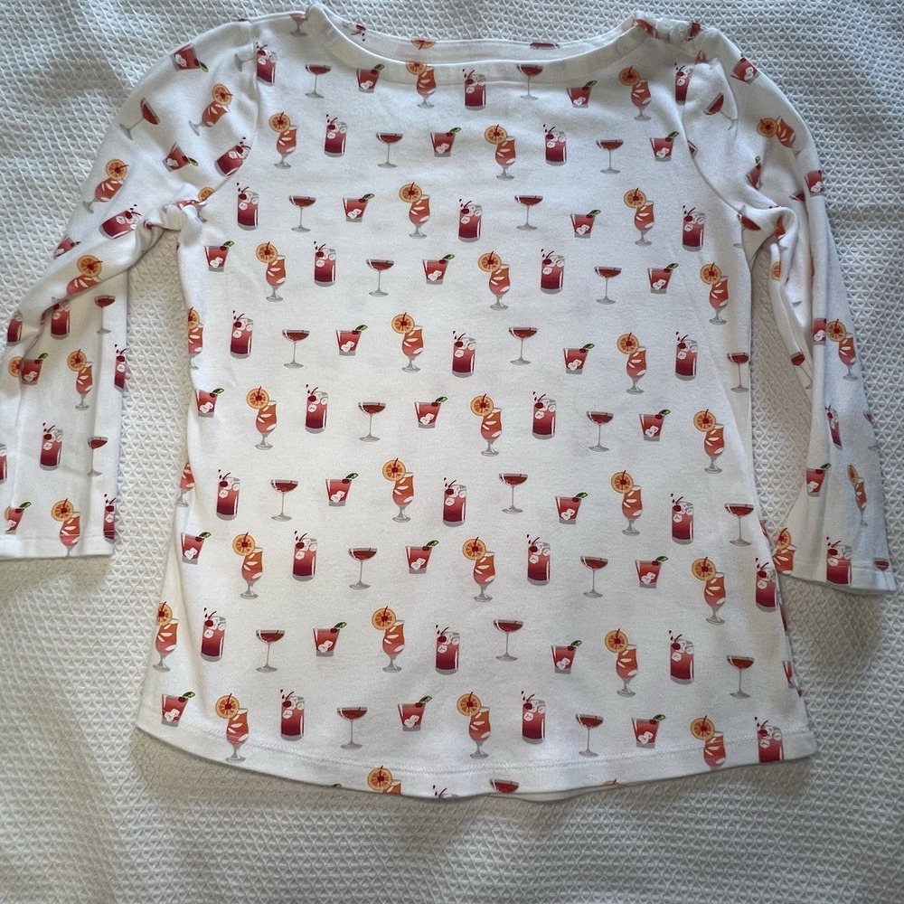 Charter Club Women's 3/4-Sleeve 100% Supima Cotton Knit Top, Cocktails, Size PP‎